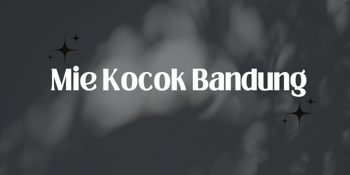 Mie Kocok Bandung